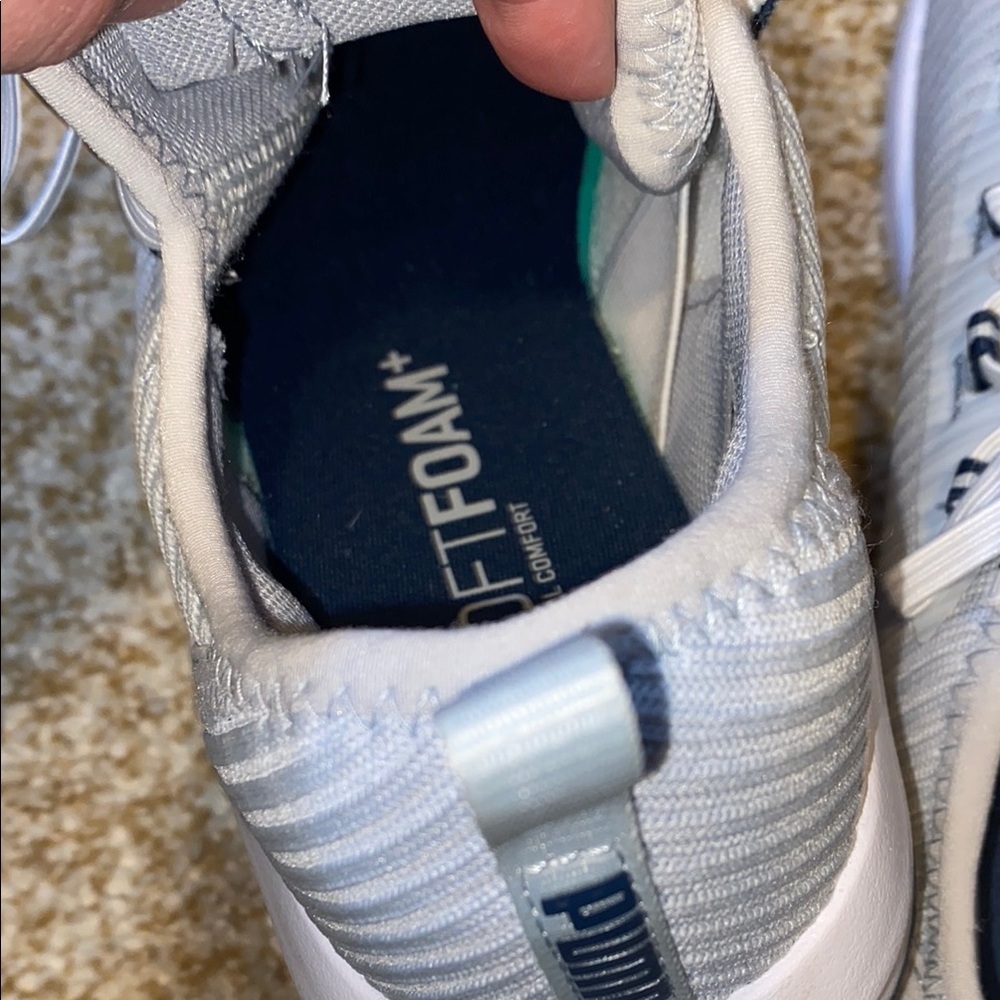 Puma Light Gray Athletic Sneakers Women 7.5 - Picture 6 of 14